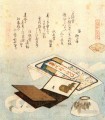 un plato de colorete labial Katsushika Hokusai Ukiyoe